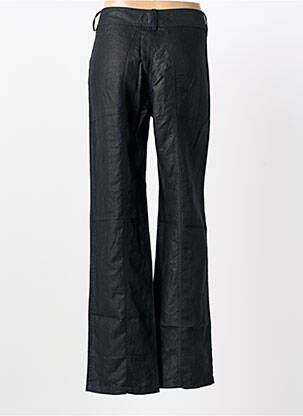 Pantalon droit fermeture zippée sous rabat boutonné taille normale noir PAUL BRIAL femme