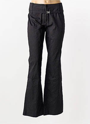 Jean coupe flare coupe droite évasée sur le bas taille normale noir BOSCA femme