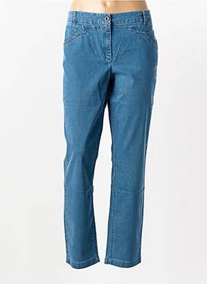 Jeans coupe slim tissage brut taille normale bleu JOCAVI femme