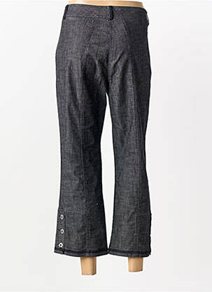 Pantalon 7/8 fermeture zippée sous rabat boutonné taille normale gris PAUL BRIAL femme