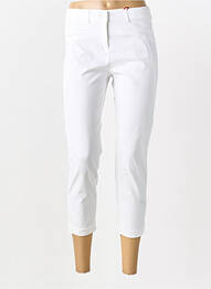 Pantacourt tissage popeline taille normale blanc JOCAVI femme