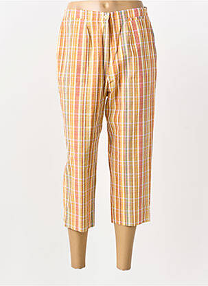 Pantacourt tissage popeline taille normale orange PIER BÉ femme