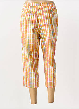 Pantacourt tissage popeline taille normale orange PIER BÉ femme