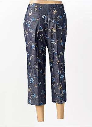 Pantacourt coupe droite taille normale bleu PIER BÉ femme