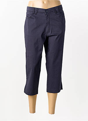 Pantacourt coupe droite taille normale bleu WALTRON femme