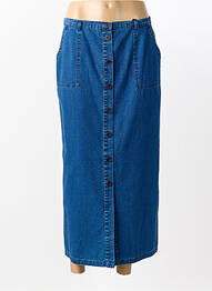 Jupe longue taille normale bleu FEDORA femme