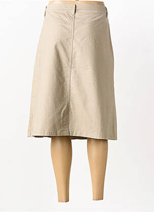 Jupe mi-longue coupe évasée gris CLAUDE DE SAIVRE femme