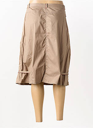 Jupe mi-longue taille normale beige LEWINGER femme