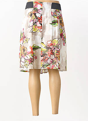 Jupe mi-longue taille normale beige FILIPINE LAHOYA femme