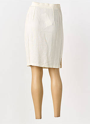 Jupe mi-longue taille normale beige CANNISSE femme