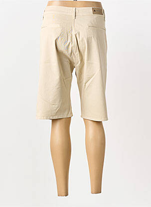 Bermuda tissage popeline taille normale beige IMPAQT femme