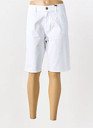 Bermuda tissage popeline taille normale blanc IMPAQT femme