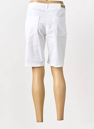 Bermuda tissage popeline taille normale blanc JOCAVI femme