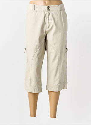 Pantacourt beige MASSANA femme