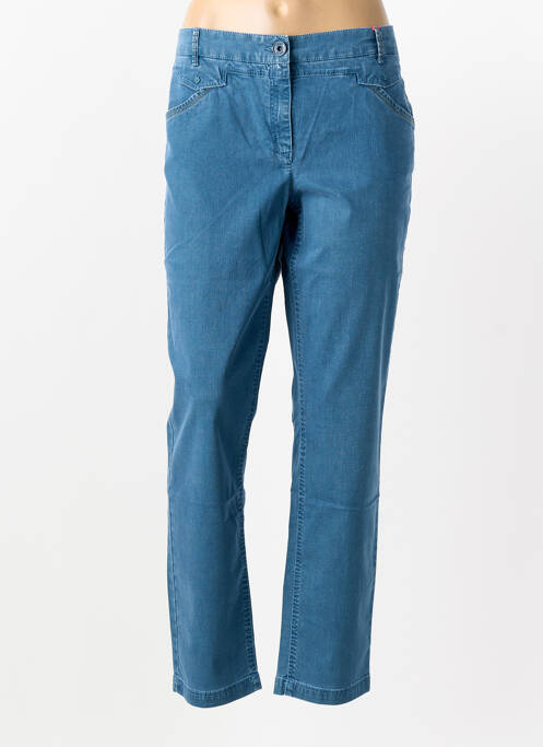 Jeans coupe slim tissage brut taille normale bleu JOCAVI femme