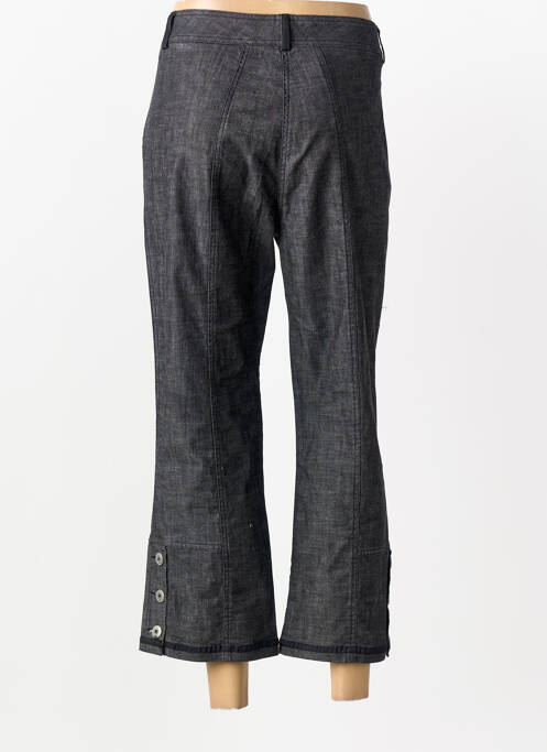 Pantalon 7/8 fermeture zippée sous rabat boutonné taille normale gris PAUL BRIAL femme