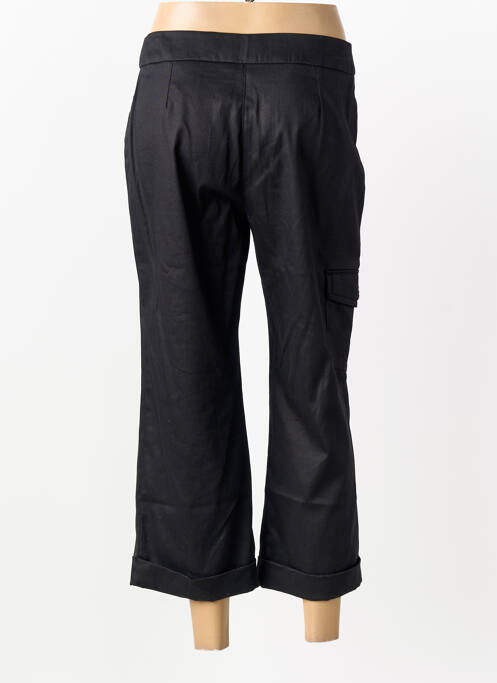 Pantalon droit tissage popeline taille normale noir MAE MAHE femme