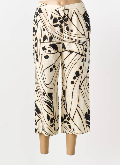 Pantacourt coupe droite taille normale beige PIER BÉ femme