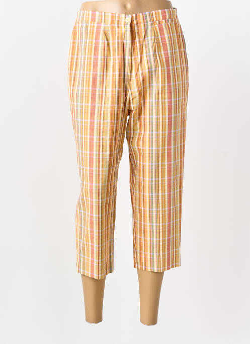 Pantacourt tissage popeline taille normale orange PIER BÉ femme
