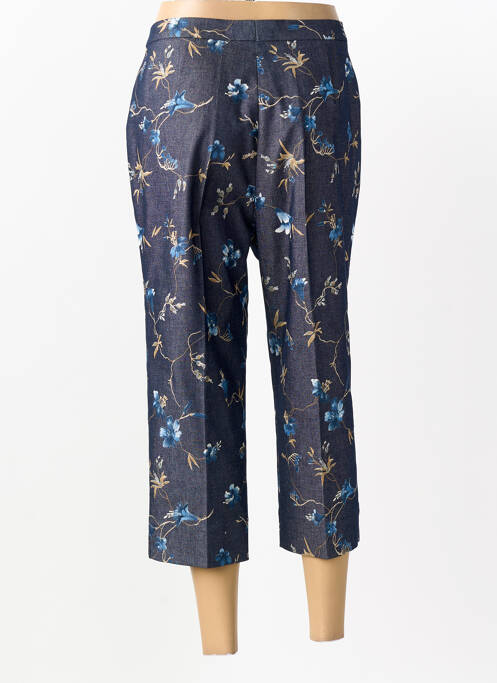 Pantacourt coupe droite taille normale bleu PIER BÉ femme