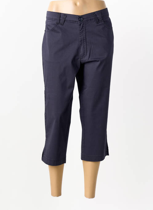 Pantacourt coupe droite taille normale bleu WALTRON femme
