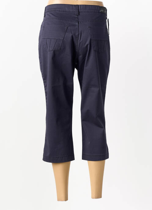 Pantacourt coupe droite taille normale bleu WALTRON femme