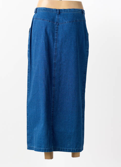 Jupe longue taille normale bleu FEDORA femme