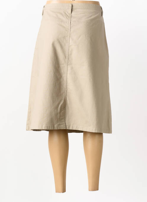 Jupe mi-longue coupe évasée gris CLAUDE DE SAIVRE femme