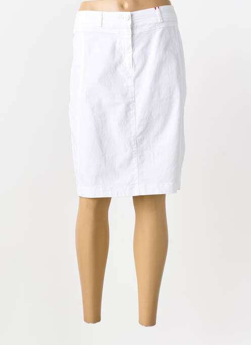 Jupe mi-longue taille normale blanc JOCAVI femme