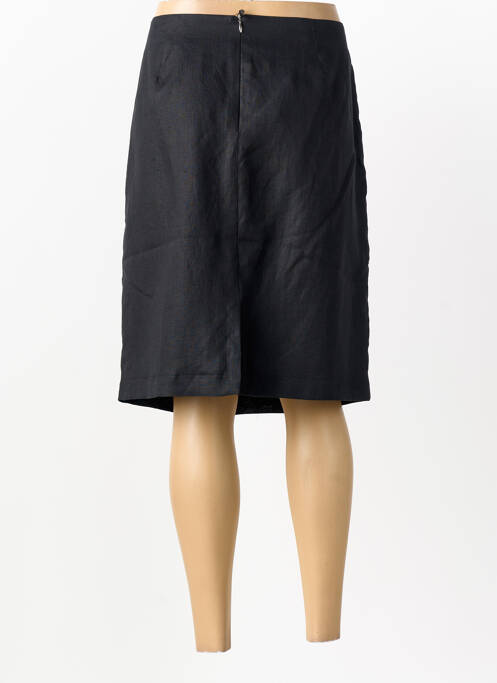 Jupe mi-longue doublure textile noir FILIPINE LAHOYA femme