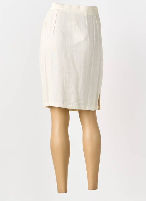 Jupe mi-longue taille normale beige CANNISSE femme