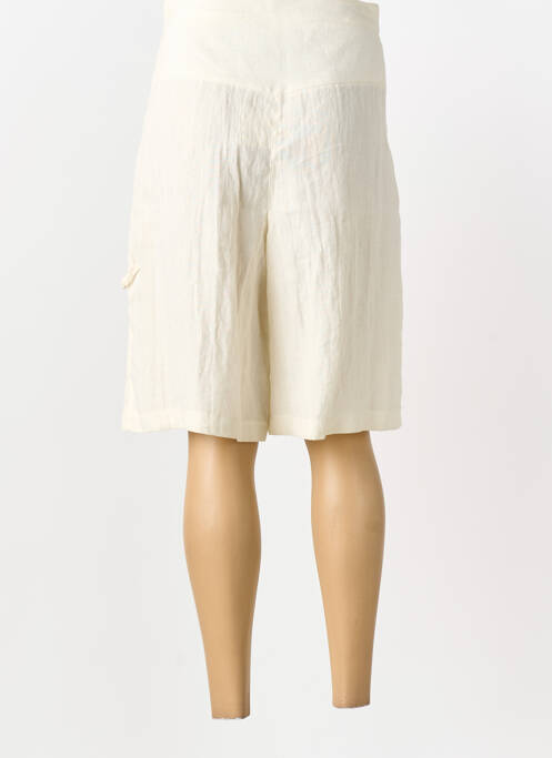 Bermuda tissage popeline taille normale beige CANNISSE femme