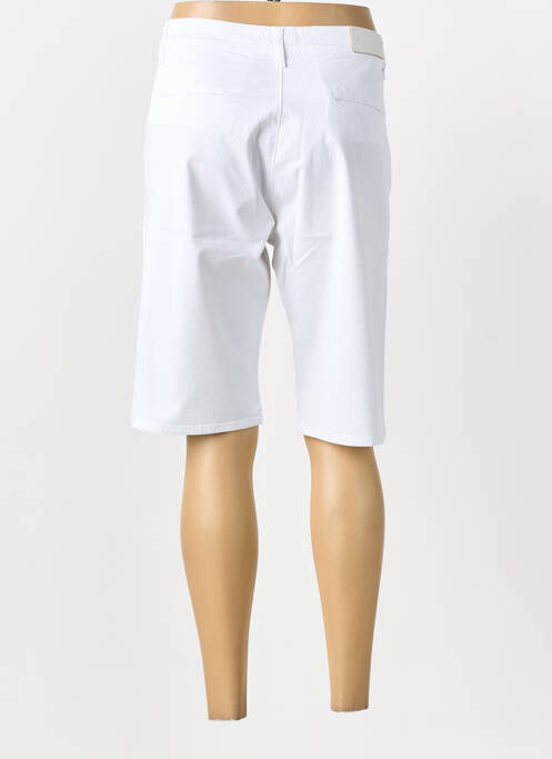 Bermuda tissage popeline taille normale blanc IMPAQT femme