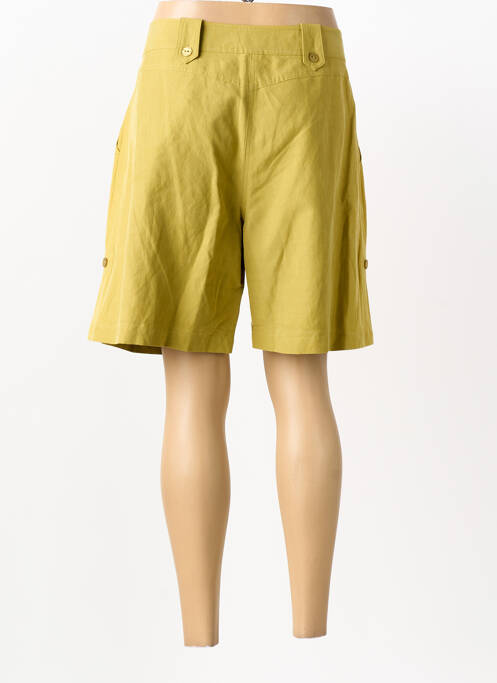 Bermuda tissage popeline taille normale vert KATMAI femme