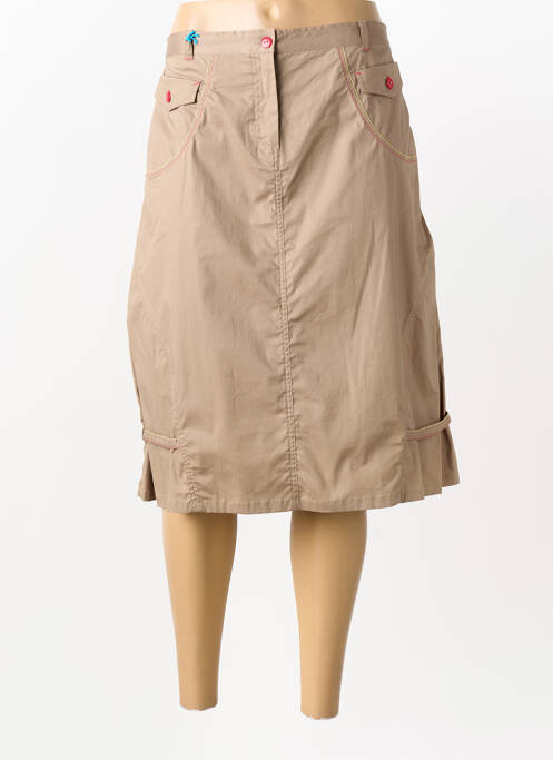 Jupe mi-longue beige LEWINGER femme