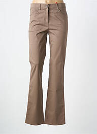 Pantalon droit stretch taille normale marron JOCAVI femme