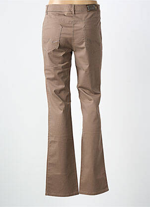 Pantalon droit stretch taille normale marron JOCAVI femme