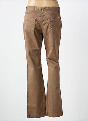 Pantalon droit tissage popeline taille normale marron ARMOR LUX femme
