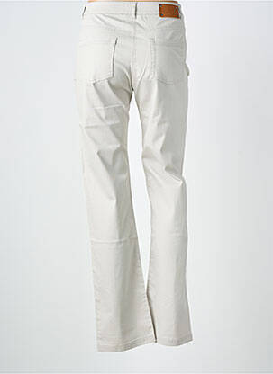 Jeans coupe slim délavé taille haute gris CLAUDE DE SAIVRE femme