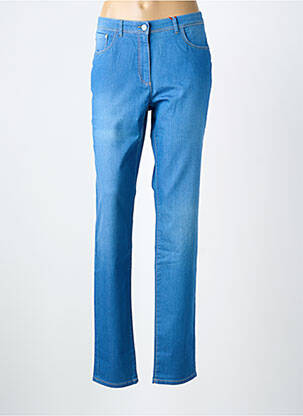 Jeans coupe slim stretch taille normale bleu JOCAVI femme