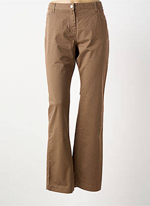 Pantalon slim tissage popeline taille normale marron ARMOR LUX femme