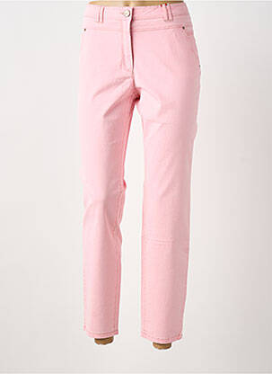 Jeans coupe slim stretch taille normale rose JOCAVI femme