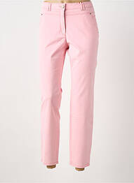 Jeans coupe slim stretch taille normale rose JOCAVI femme