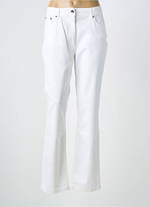 Pantalon slim blanc CLAUDE DE SAIVRE femme