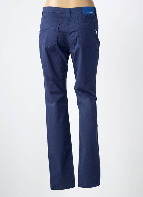 Pantalon slim tissage popeline taille normale bleu JOCAVI femme