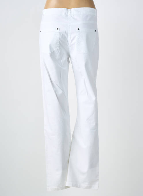 Jeans coupe slim stretch taille normale blanc CLAUDE DE SAIVRE femme