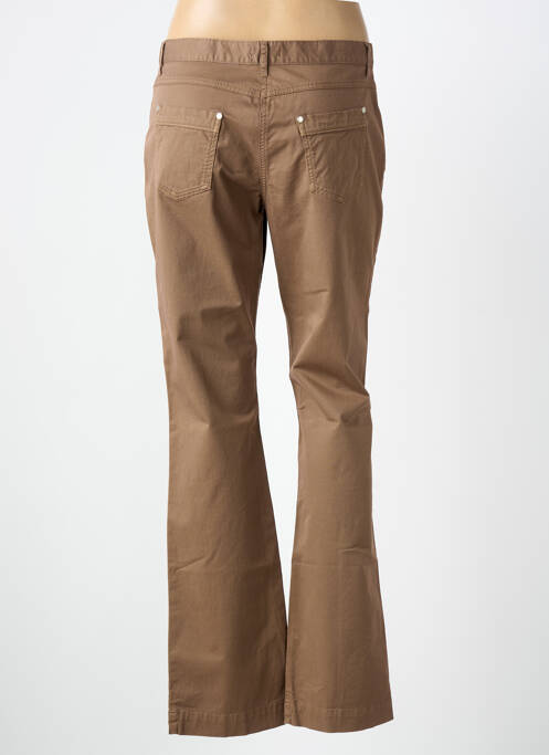 Pantalon droit tissage popeline taille normale marron ARMOR LUX femme