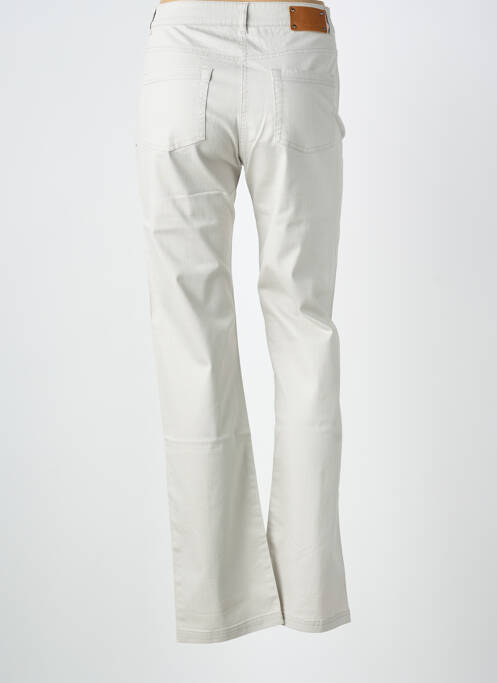 Jeans coupe slim poches taille haute gris CLAUDE DE SAIVRE femme