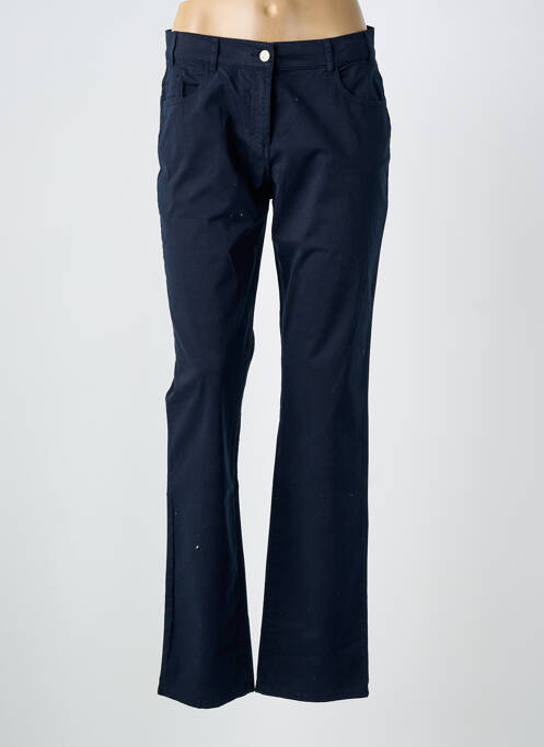 Pantalon slim tissage popeline taille normale bleu ARMOR LUX femme