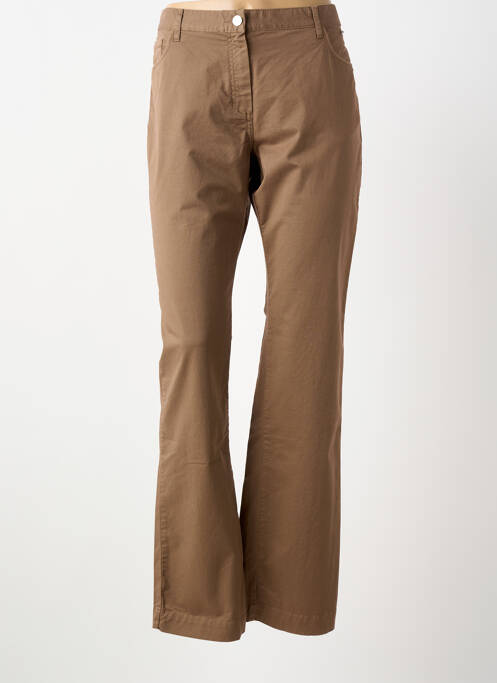 Pantalon slim tissage popeline taille normale marron ARMOR LUX femme